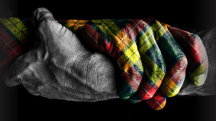 Plaid hands