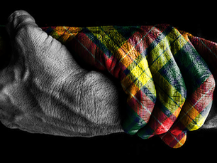 Plaid hands