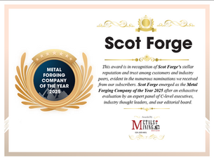 2025 Forging Company of the Year 