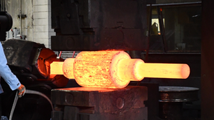 Precision Forged Part on the Press