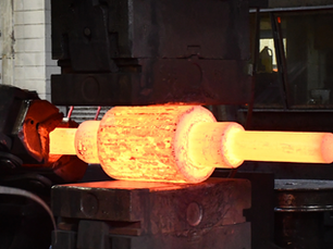 Precision Forged Part on the Press